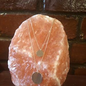 Delicate Gold Circle Pendant Necklaces